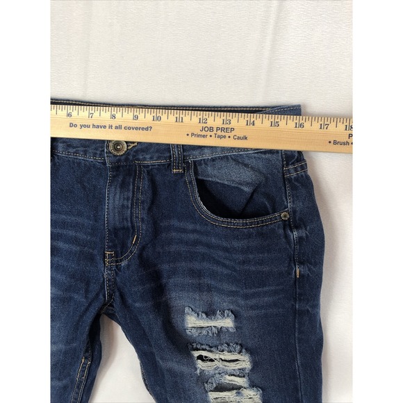 American Blue Premium Juniors Size 11 Denim Ripped Distressed Jeans - Picture 9 of 12